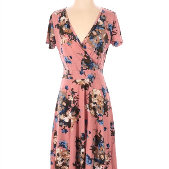 ms basic Dresses & Skirts - Cottage Core dress soft pink & cabbage rose print